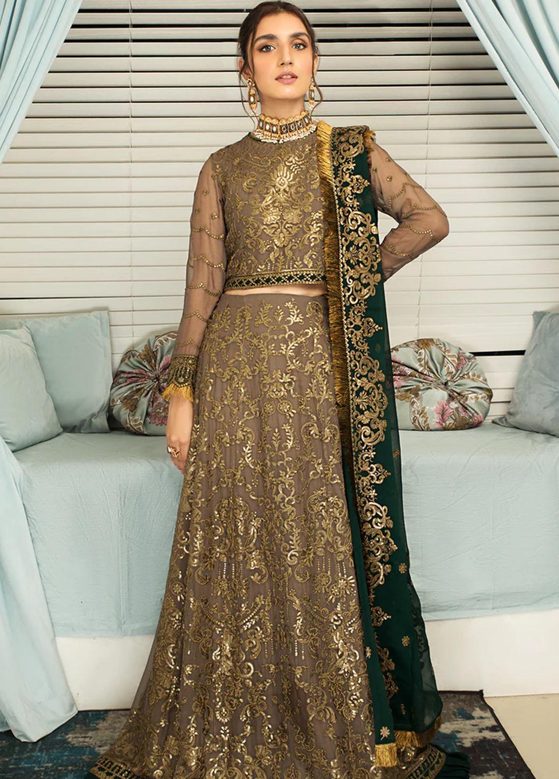 Maheer by Zarif Embroidered Net Suits Unstitched 3 Piece ZR25UF ZMU 04 Mahroo - Formals Collection