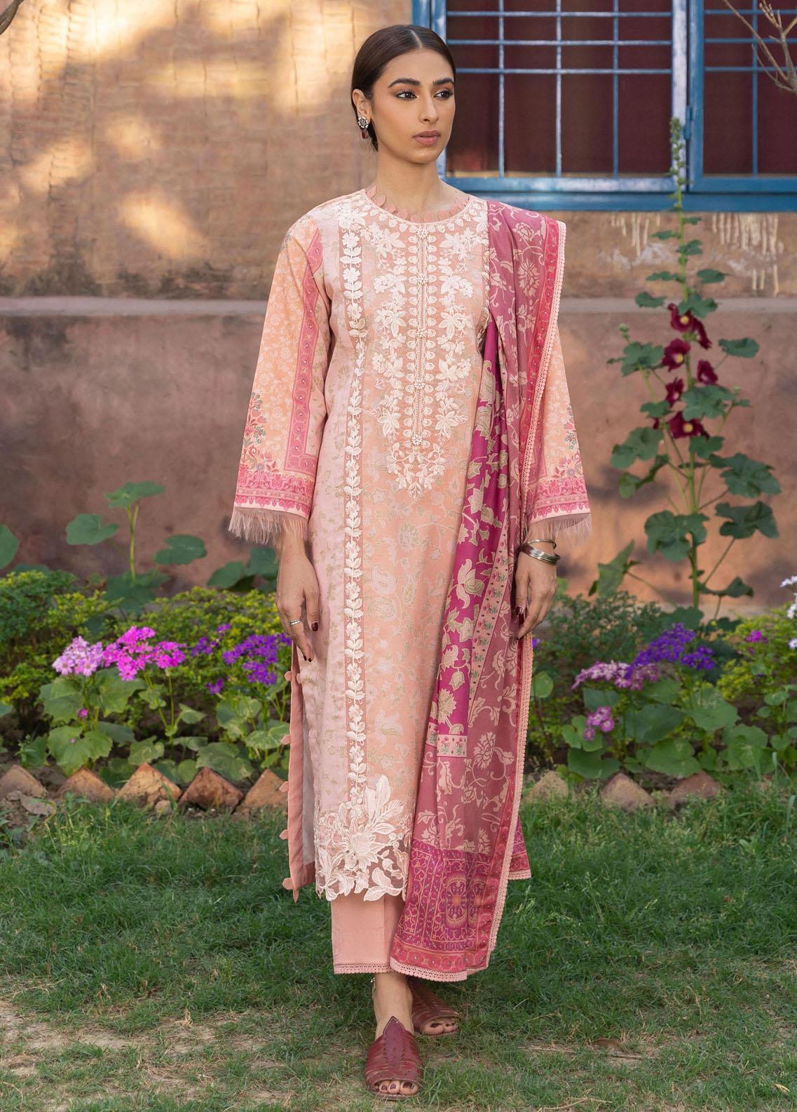 Shezlin Chikankari by Aabyaan Unstitched Embroidered Lawn 3 Piece Suit ABY26USC AZ-08 ZERIEL - Summer Collection main image 1