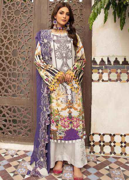 Aafreen by Riaz Arts Embroidered Viscose Suits Unstitched 3 Piece RA21V AF-45 - Winter Collection