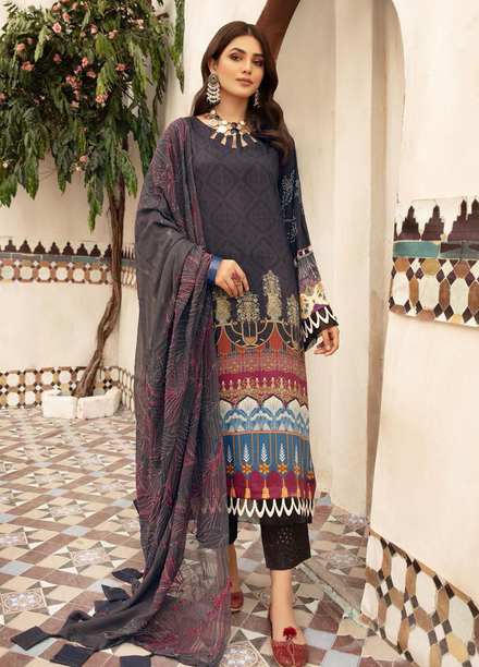 Aafreen by Riaz Arts Embroidered Viscose Suits Unstitched 3 Piece RA21V AF-46 - Winter Collection