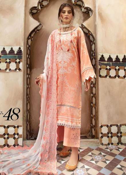 Aafreen by Riaz Arts Embroidered Viscose Suits Unstitched 3 Piece RA21V AF-48 - Winter Collection