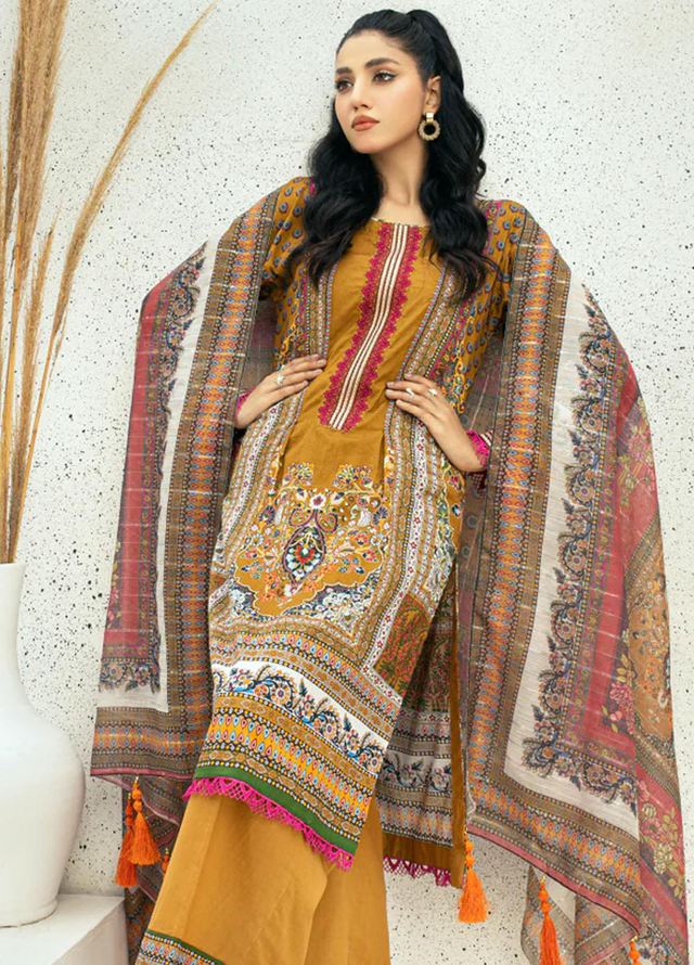 Afsaneh By AY Textile Embroidered Lawn Suits Unstitched 3 Piece AYT24A AY-013 - Spring / Summer Collection