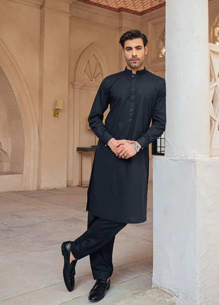 Mushq Cotton Formal Kurta and Pants for Men -  MLM22-07