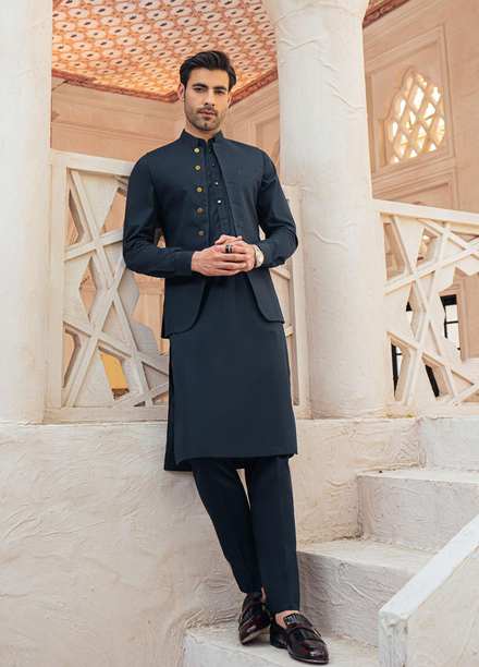 Mushq Cotton Formal Men Kurta and Pants -  MLM22-10