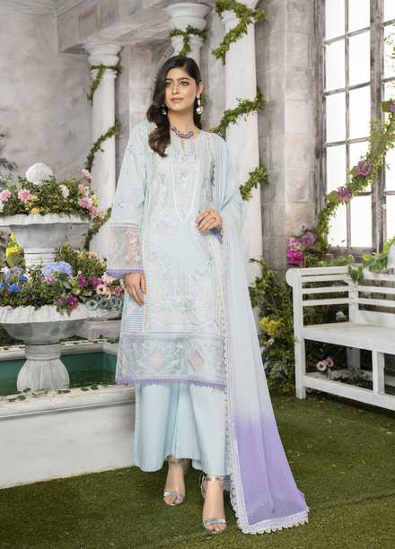 Serika Ready to Wear Embroidered Lawn 3 Piece Suit SRK22DF Chandni