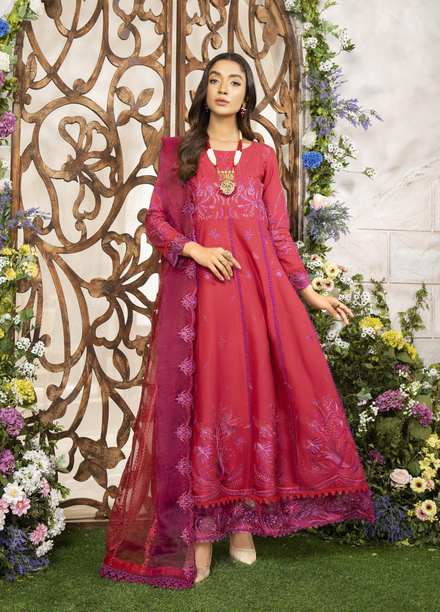 Serika Ready to Wear Embroidered Lawn 3 Piece Suit SRK22DF Mehak