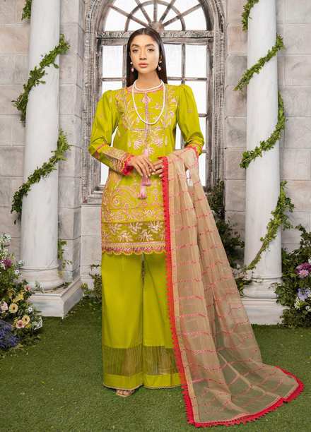 Serika Ready to Wear Embroidered Lawn 3 Piece Suit SRK22DF Raqs
