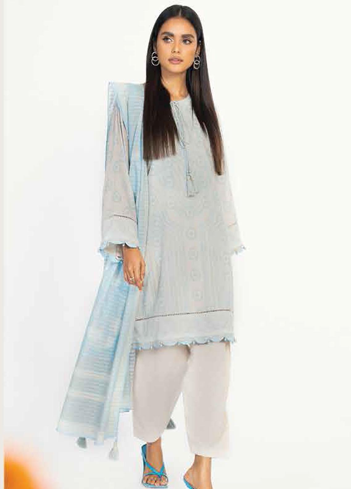 Al Karam Embroidered Cotton Silk Suits Unstitched 3 Piece AK21FW FC-W-19G-21-3 - Winter Collection main image 0
