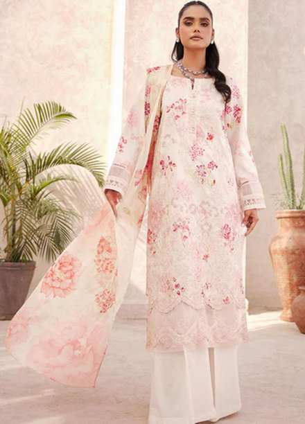 Amal By Motifz Embroidered Lawn Suits Unstitched 3 Piece MT23AM 3739-Mia - Summer Collection