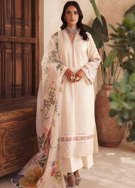 Amal By Motifz Embroidered Lawn Suits Unstitched 3 Piece MT23AM 3744-Emilia - Summer Collection