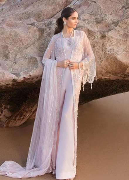 Amiraa by Reign Embroidered Net Suits Unstitched 3 Piece RGN21AM RN-15 LEON-A - Luxury Collection