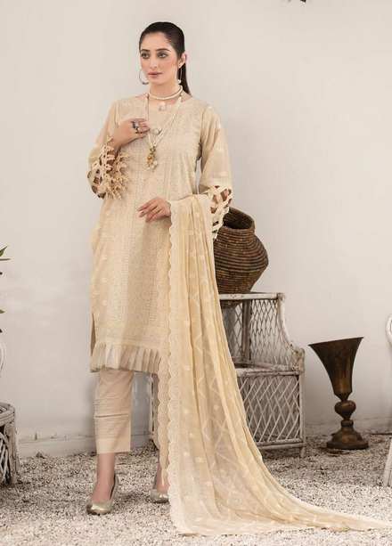 Andaz By Aalaya Embroidered Lawn Suits Unstitched 3 Piece ALY22A D10 - Summer Collection