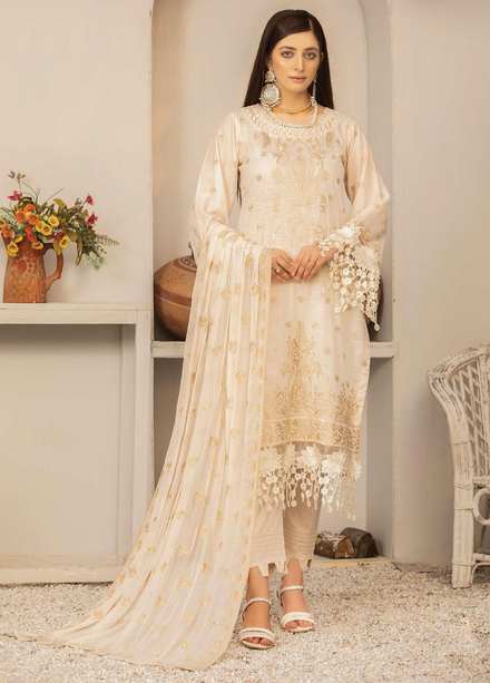 Andaz By Aalaya Embroidered Lawn Suits Unstitched 3 Piece ALY22A D12 - Summer Collection