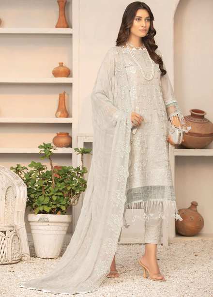 Andaz By Aalaya Embroidered Lawn Suits Unstitched 3 Piece ALY22A D4 - Summer Collection