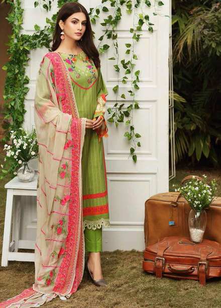 Aniq by Charizma Embroidered Lawn Suits Unstitched 3 Piece CRZ21A 03 - Summer Collection