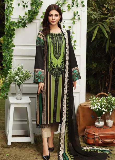 Aniq by Charizma Embroidered Lawn Suits Unstitched 3 Piece CRZ21A 05 - Summer Collection