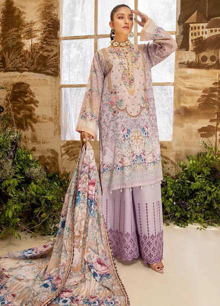 Arwa by Adan's Libas Embroidered Lawn Suits Unstitched 3 Piece AL21AR-3 D-09 - Summer Collection