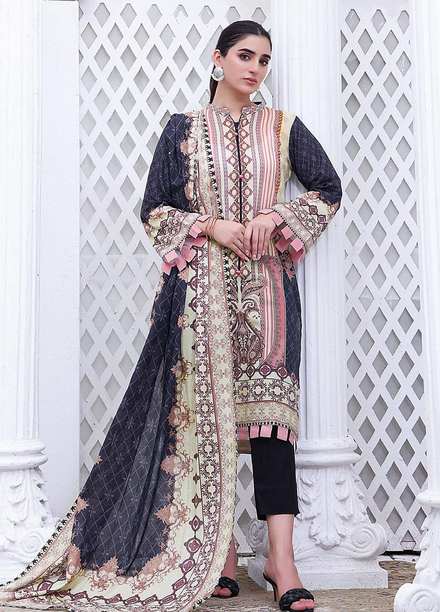 Ayman By Khas Printed Lawn Suits Unstitched 2 Piece KHS23A RKL-1499 - Summer Collection