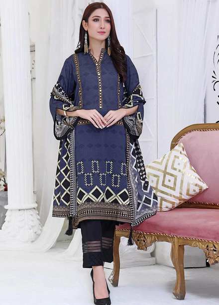 Ayman By Khas Printed Lawn Suits Unstitched 2 Piece KHS23A RKL-1500 - Summer Collection