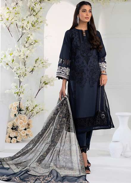 Azure Embroidered Lawn Suits Unstitched 3 Piece AZU23E 51 Honeywort - Luxury Collection