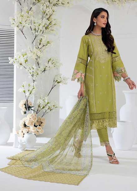 Azure Embroidered Lawn Suits Unstitched 3 Piece AZU23E 56 Bulbine - Luxury Collection