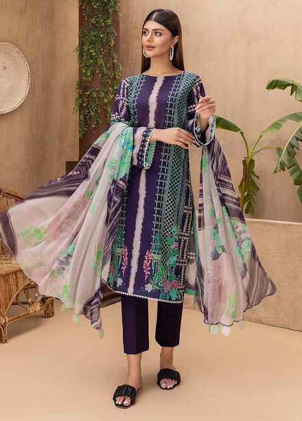 C-Prints By Charizma Printed Lawn Suits Unstitched 3 Piece CRZ22-CP6 CP-55 - Summer Collection