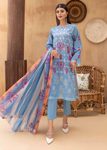 C-Prints By Charizma Printed Lawn Suits Unstitched 3 Piece CRZ22-CP6 CP-56 - Summer Collection