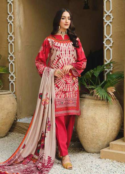 Charizma Printed Khaddar Suits Unstitched 3 Piece CRZ21CS CPW-23 - Winter Collection