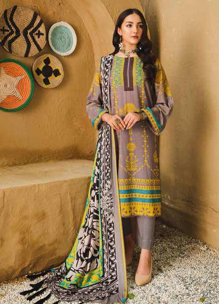 Charizma Printed Khaddar Suits Unstitched 3 Piece CRZ21CS CPW-25 - Winter Collection