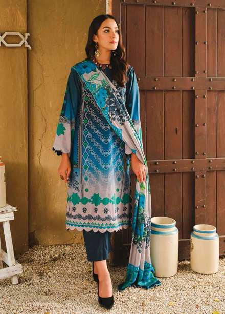 Charizma Printed Khaddar Suits Unstitched 3 Piece CRZ21CS CPW-26 - Winter Collection