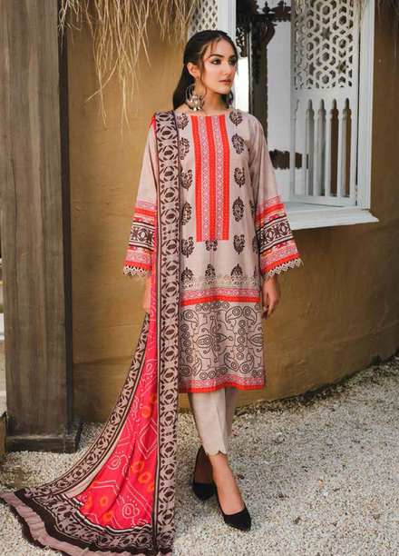 Charizma Printed Khaddar Suits Unstitched 3 Piece CRZ21CS CPW-29 - Winter Collection