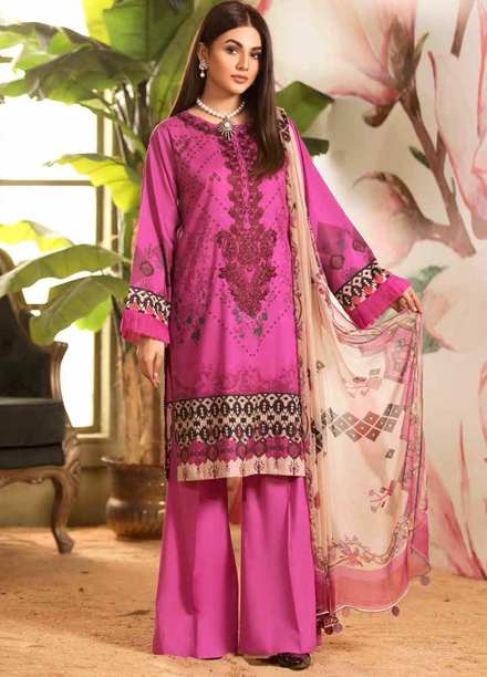 Charizma Embroidered Lawn Suits Unstitched 3 Piece CRZ21C-1 CEL-02 - Summer Collection