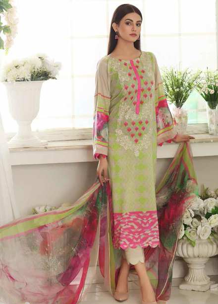 Charizma Embroidered Lawn Suits Unstitched 3 Piece CRZ21C-1 CEL-04 - Summer Collection