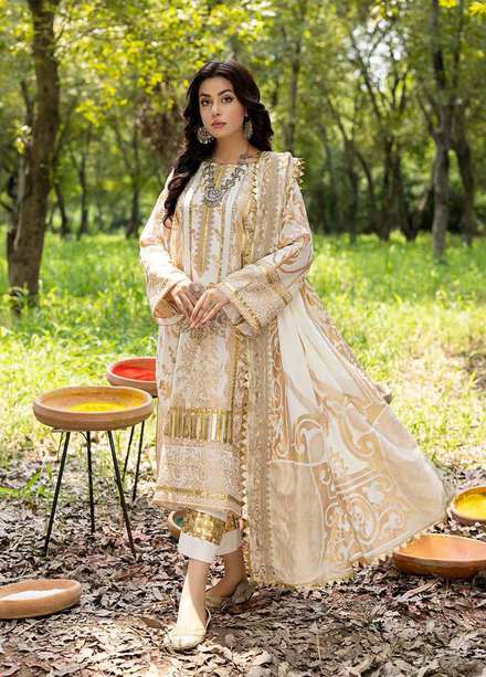 Mah-e-Noor By Charizma Embroidered Cambric Suits Unstitched 3 Piece CRZ22MN CMN-05 - Winter Collection