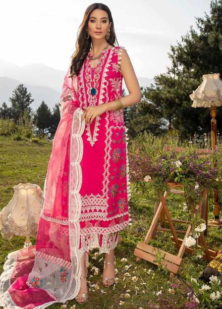 Charizma Embroidered Lawn Suits Unstitched 3 Piece CRZ21SM ED-11 - Festive Collection