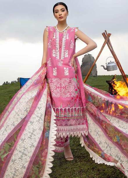 Charizma Embroidered Lawn Suits Unstitched 3 Piece CRZ21SM ED-17 - Festive Collection