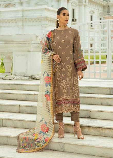 Charizma Embroidered Karandi Suits Unstitched 3 Piece CRZ22K CKW 05 - Winter Collection