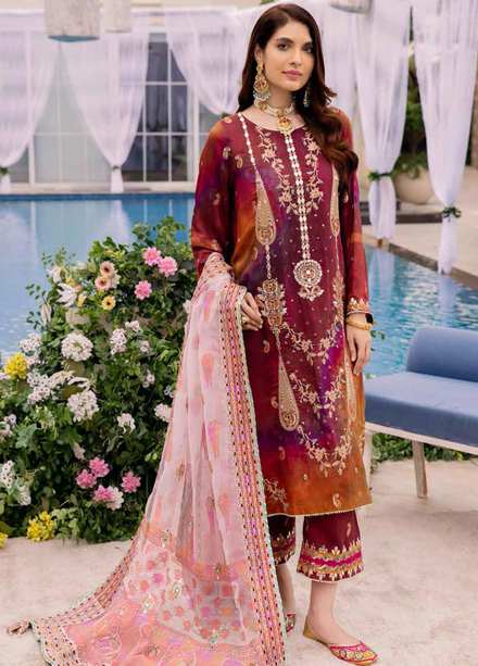 Naranji By Charizma Embroidered Viscose Suits Unstitched 3 Piece CRZ22NW CNW 06 - Winter Collection