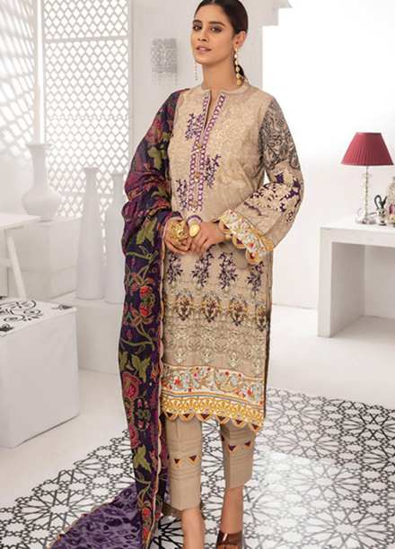 Coco by Al Zohaib Embroidered Lawn Suits Unstitched 3 Piece AZ21C D-011 - Summer Collection