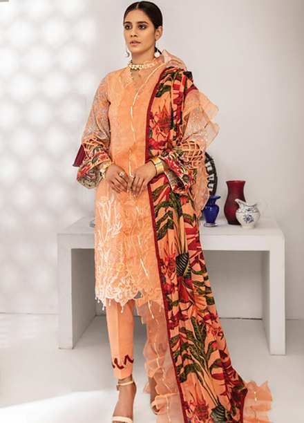 Coco by Al Zohaib Embroidered Lawn Suits Unstitched 3 Piece AZ21C D-04 - Summer Collection