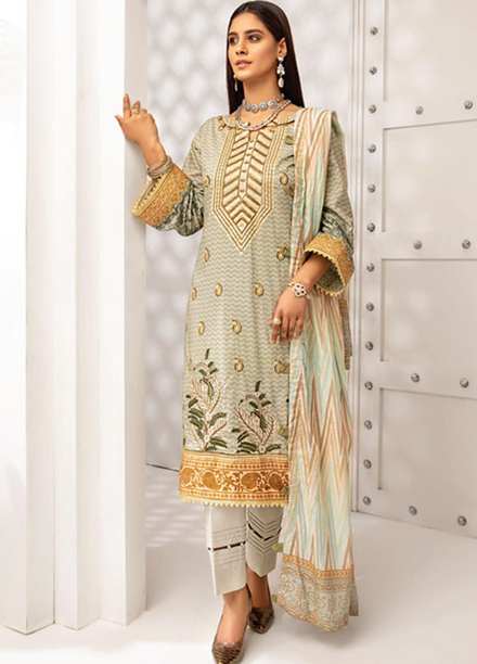 Coco by Al Zohaib Embroidered Lawn Suits Unstitched 3 Piece AZ21C D-05 - Summer Collection