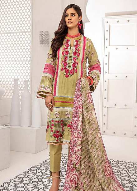 Coco by Al Zohaib Embroidered Lawn Suits Unstitched 3 Piece AZ21C D-08 - Summer Collection