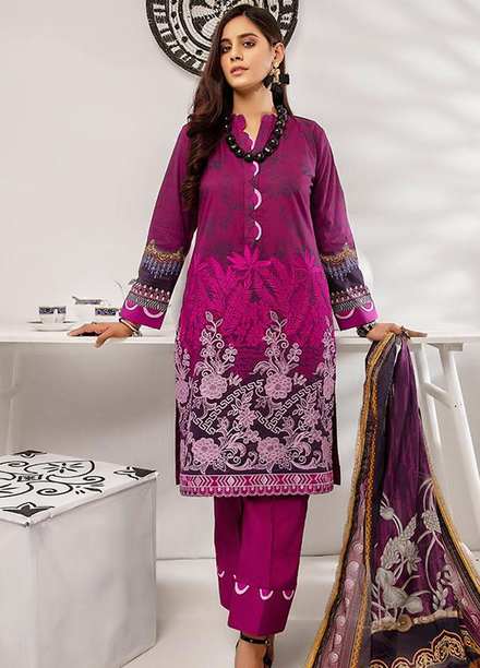 Coco by Al Zohaib Embroidered Lawn Suits Unstitched 3 Piece AZ21C D-09 - Summer Collection