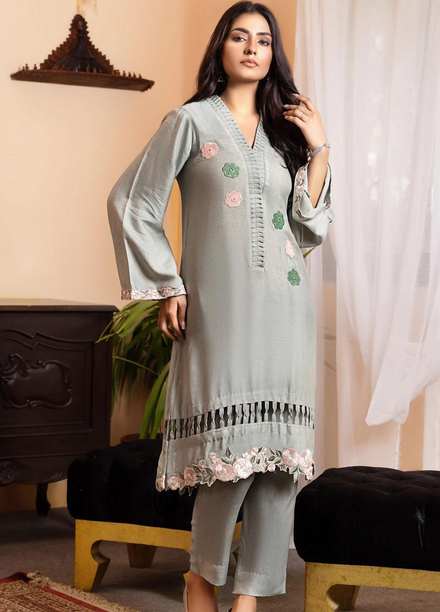 Cozy Apparels Casual Pret  Cotton Net 2 Piece Suit CA22LF MOONSTRUCK