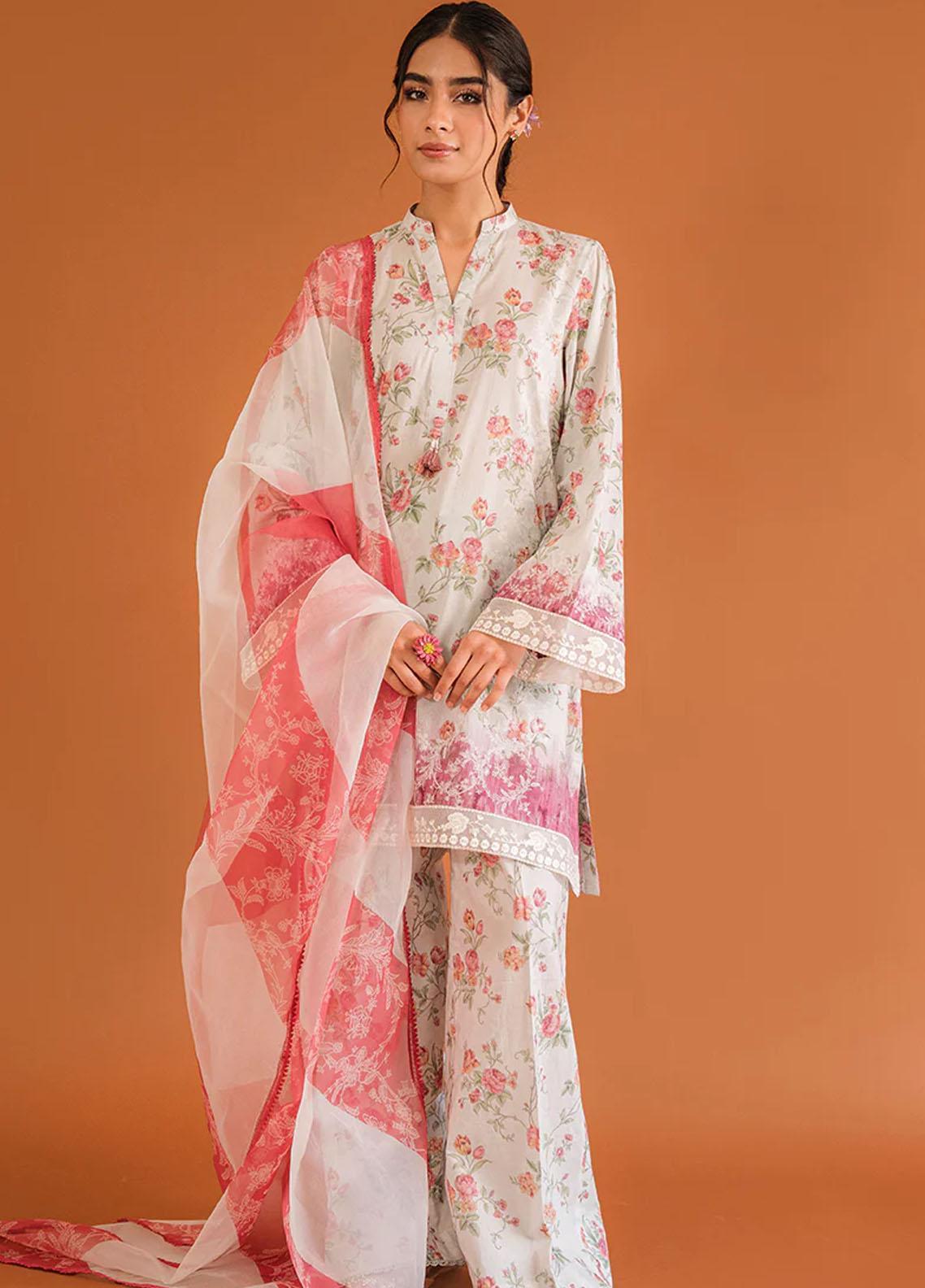 Mehrbano By Cross Stitch Embroidered Lawn Suits Unstitched 3 Piece CS22-ME2 D14 Regal Dappel - Eid Collection