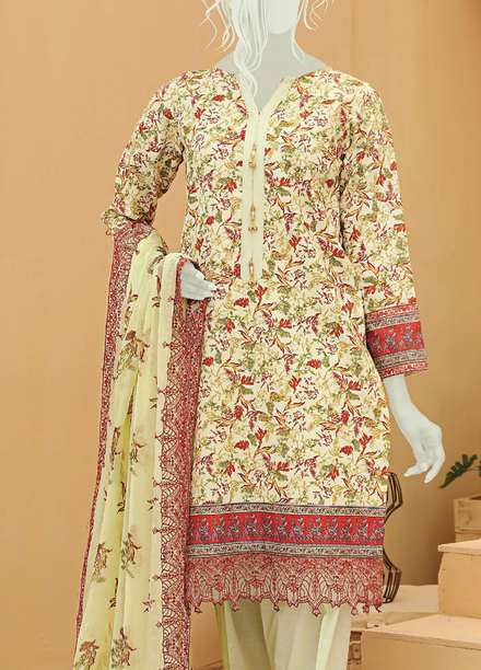 Dastaan by Humdum Embroidered Lawn Suits Unstitched 3 Piece HD22DL D1 - Summer Collection