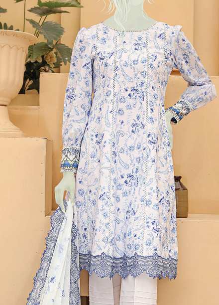 Dastaan by Humdum Embroidered Lawn Suits Unstitched 3 Piece HD22DL D7 - Summer Collection