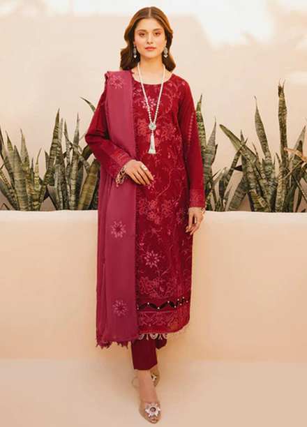 Dastak By Parishay Embroidered Lawn Suits Unstitched 3 Piece PR23D D-01 - Summer Collection