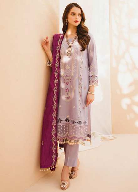 Dastak By Parishay Embroidered Lawn Suits Unstitched 3 Piece PR23D D-02 - Summer Collection