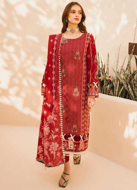 Dastak By Parishay Embroidered Lawn Suits Unstitched 3 Piece PR23D D-06 - Summer Collection